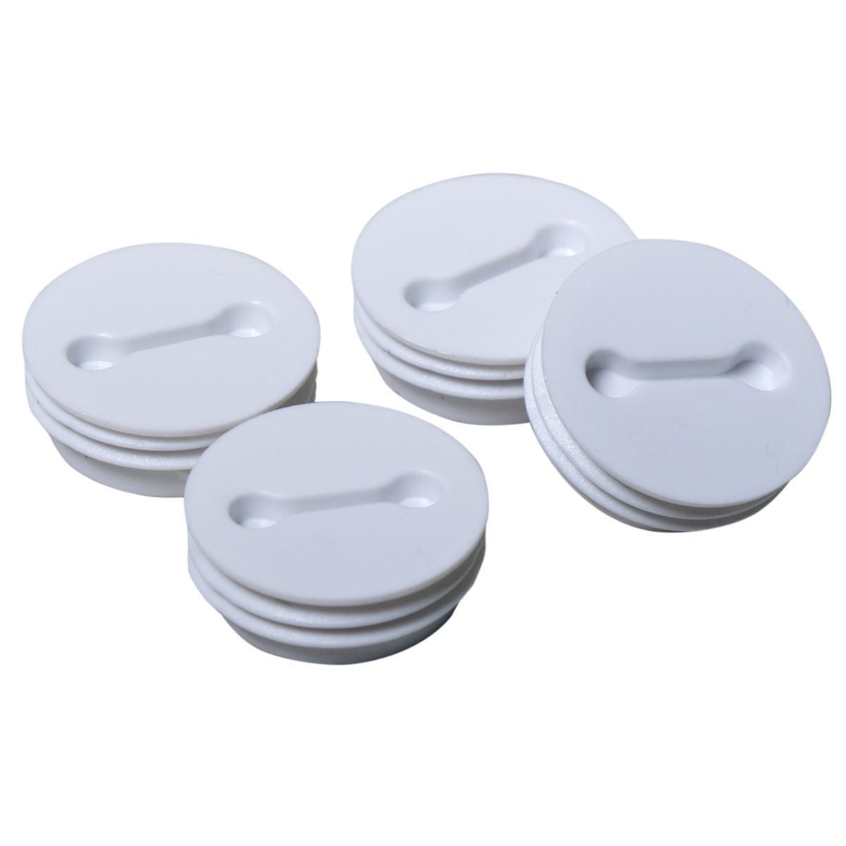 Product image for WP CLOSURE PLUG 1/2 IN. NPT WHT (4/BAG)