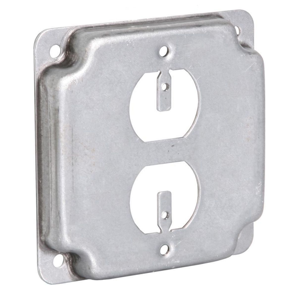 Product image for 4SQ EXP COVER - DUPLEX RECEP