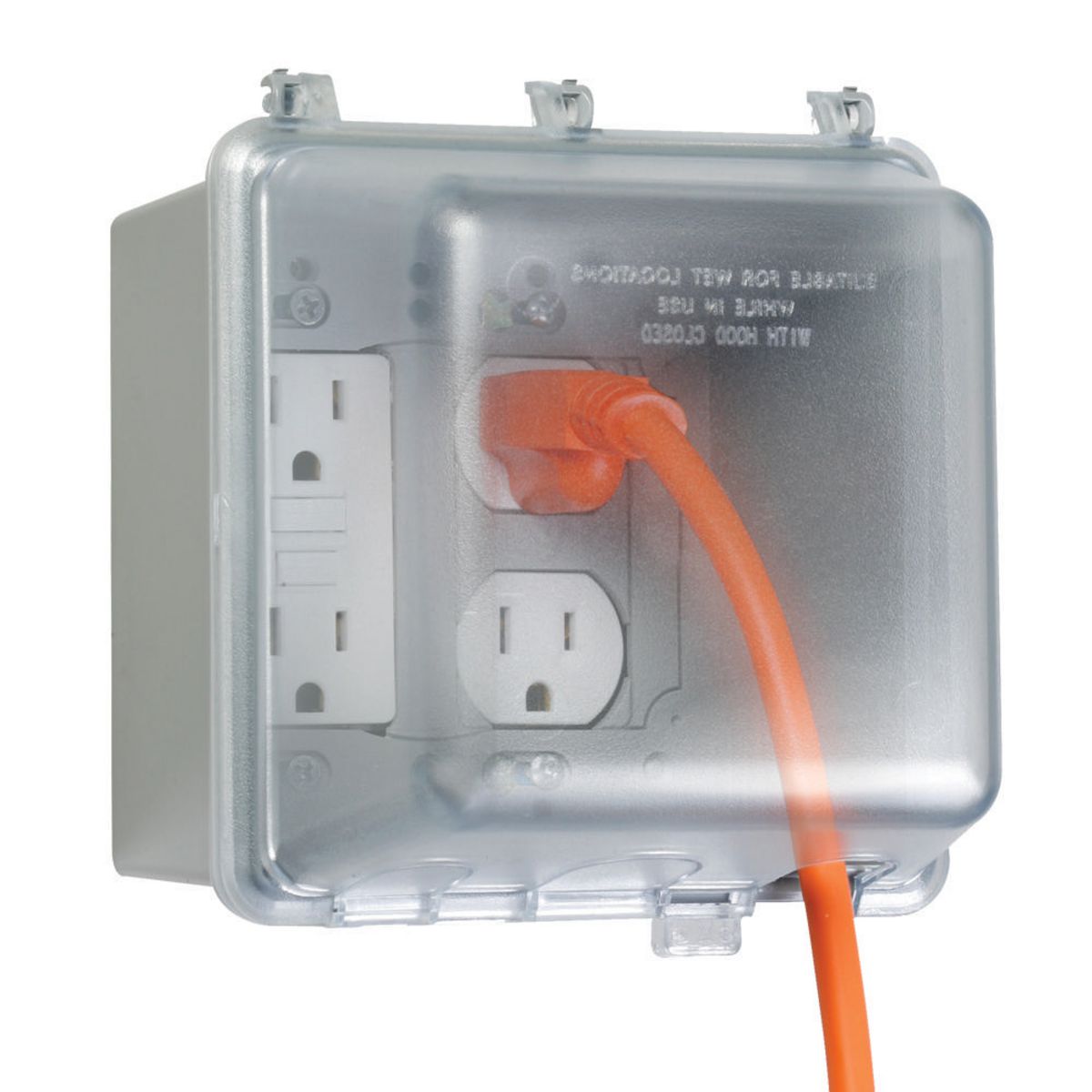 Product image for TAYMAC MM7440CCN COVER 2GANG WHILE IN USE WEATHERPROOF
