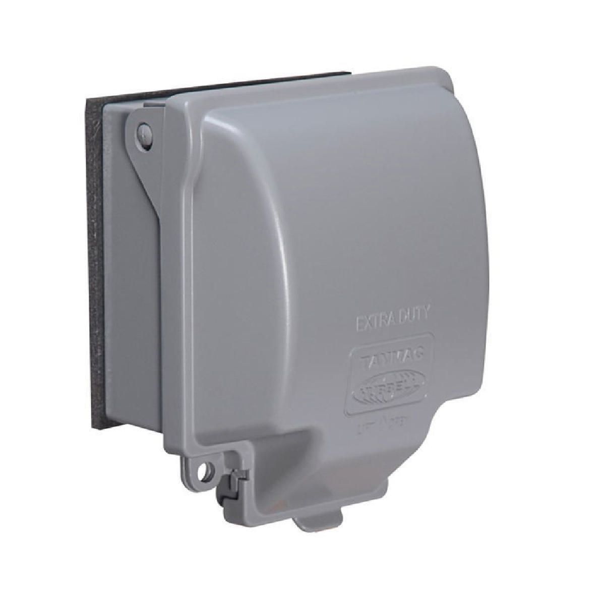Product image for TAYMAC MX6200CN COVER 2GANG LOCKABLE METAL IN USE FOR 1 OR 2 DEVICE GREY ENGLISH/FRENCH