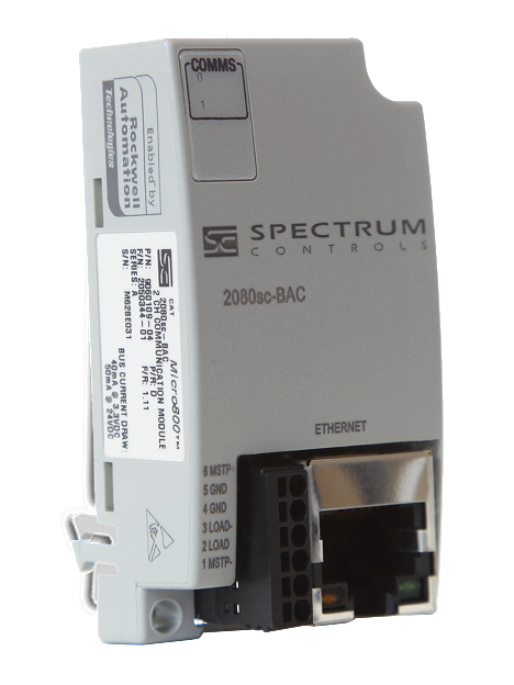 Product image for SPECTR 2080SC-BAC BACNET AND BACNET IP COMMUNICATION MODULE MICRO 800