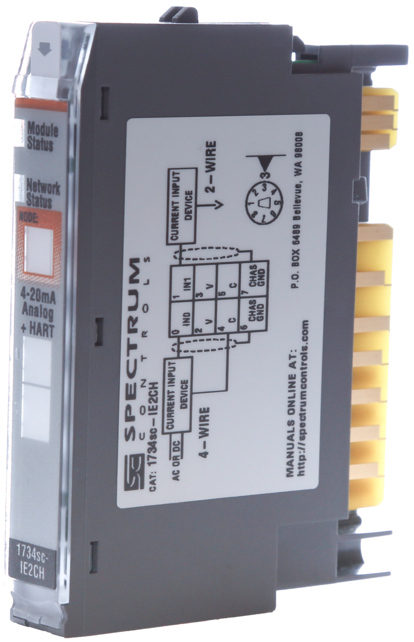 Product image for SPECTR 1734SC-IE2CH INPUT ANALOG 2 CHANNEL HART PROTOCOL