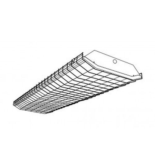 Product image for Frame and clear acrylic lens 6xT8/T5HO f/SHE high bay