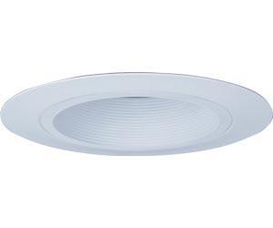Product image for 6IN WHITE BAFFLE, WIDE FANGE
