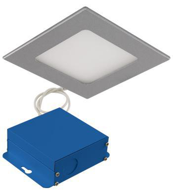 Product image for 4" SLIMLED PRO 12W,30K 120V,DIMMABLE,SQUARE,WH