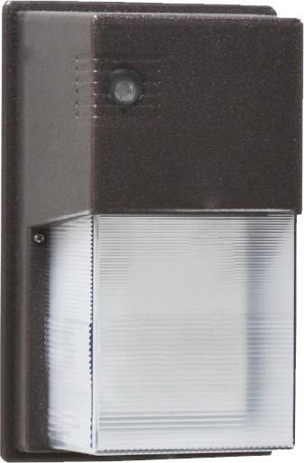 Product image for (DISCONTINUED) LED WALLPACK CUBE 20W-1900LM 5000K W/PHOTOCELL BRONZE 120-277V