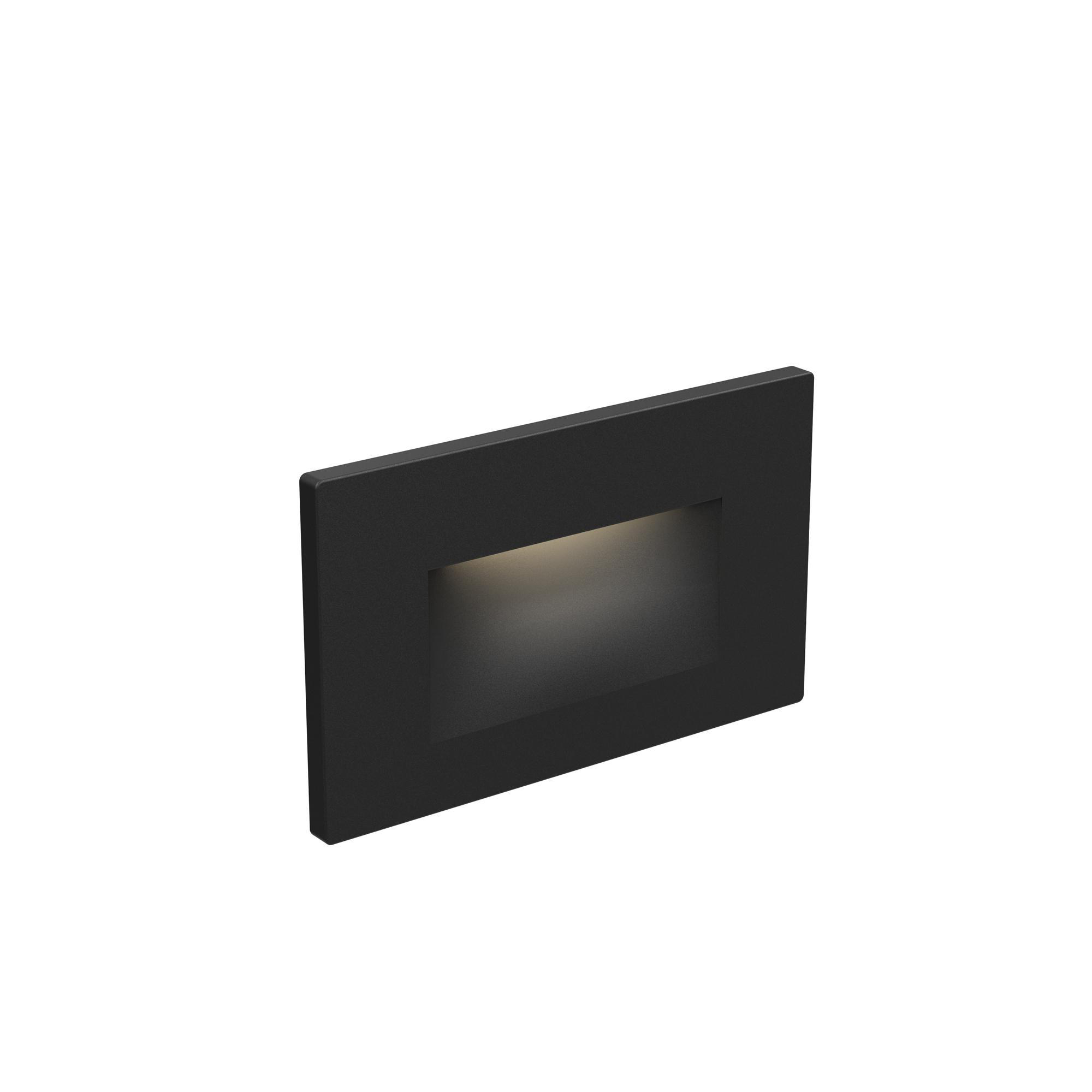 ECLAIRAGE DALS LEDSTEP005D-BK Step Light Recessed 285 lm 3000 K LED 120  VAC, Black Horizontal