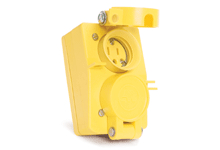Product image for Cover plate WATERTITE receptacle duplex flip 2-pole 3-wire 125V