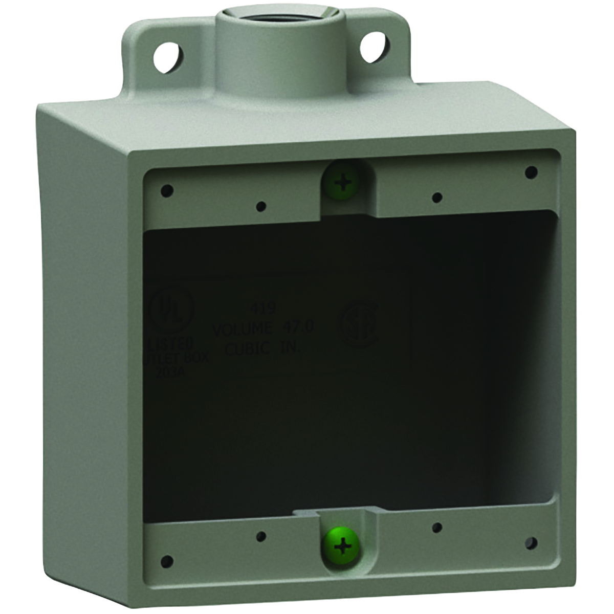 Product image for DEVICE BOX 2GANG FE 3/4"