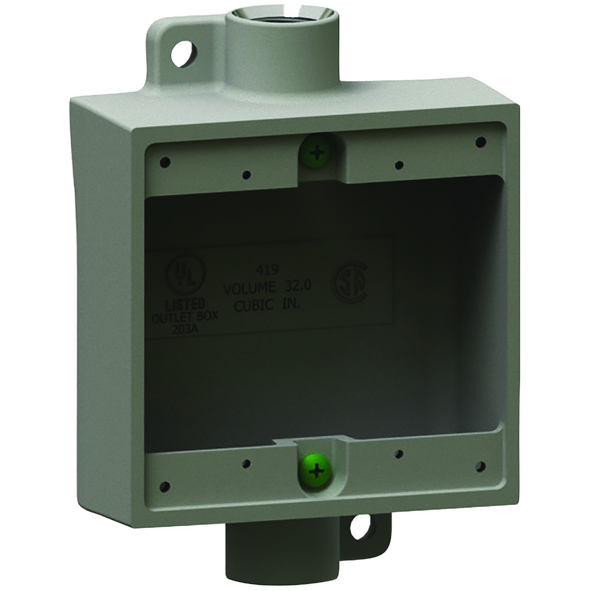 Product image for FSC DEV BOX 2 GANG SHL 3/4"