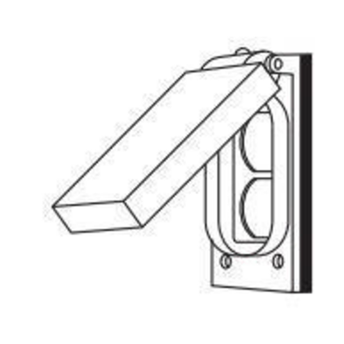 Product image for KILLARK FCLA COVER DUPLEX RECEPTACLE