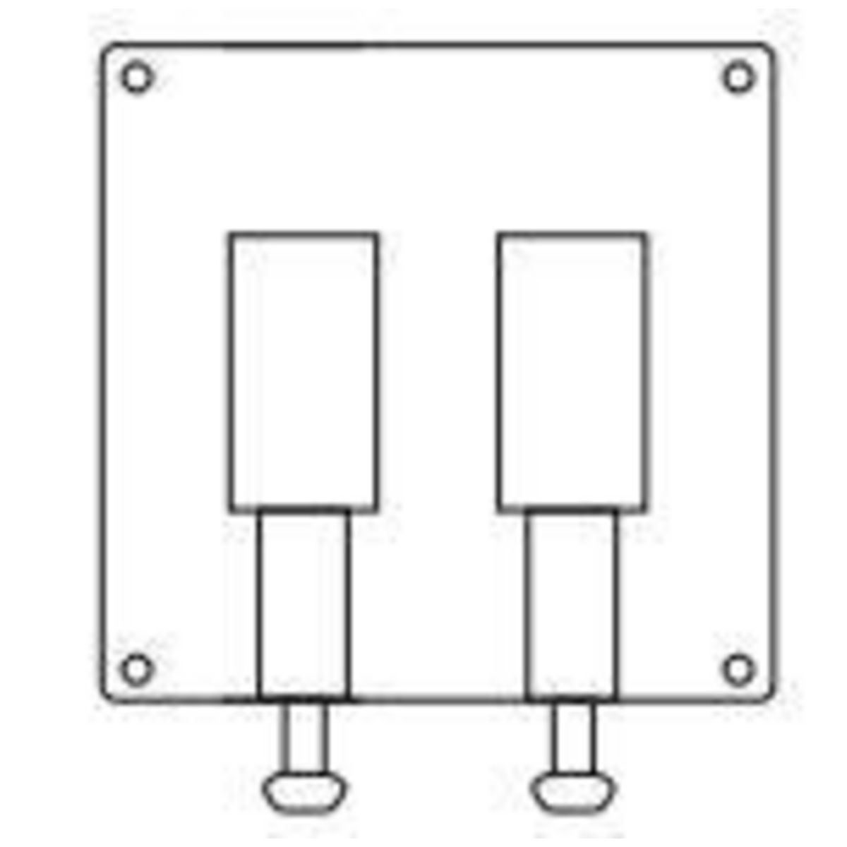 Product image for CVR, 2GANG AL TGLE SWITCH