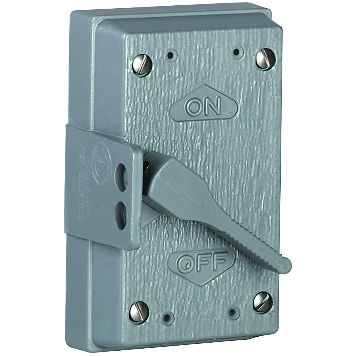 Product image for KILLARK FZ8647 SWITCH COVER CAST SQUARE TOGGLE LONG THROW FOR MOTOR DISCONNECT SWITCH