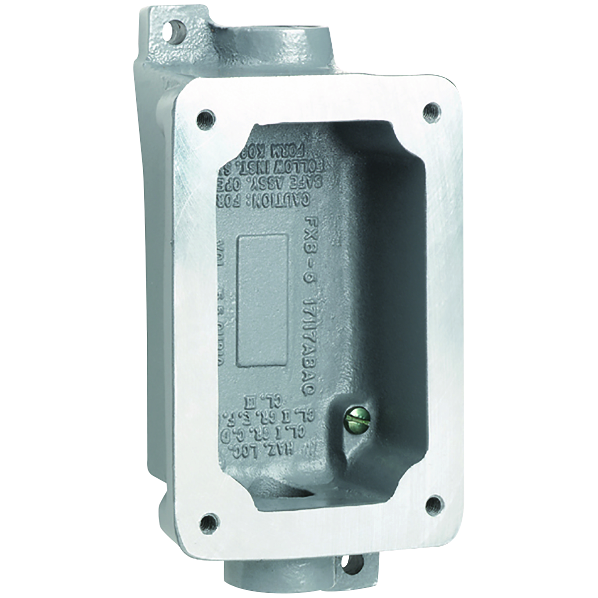 Product image for FXB Series - Aluminum Feed-Thru Single-Gang Splice Box - Factory Sealed- Hub Size 1/2 Inch