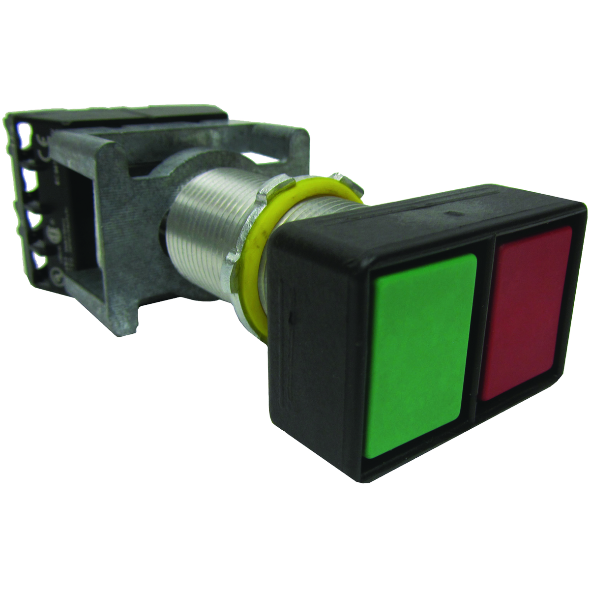 Product image for PUSHBUTTON, DBL EXTD GRN/RED 2NO CONT