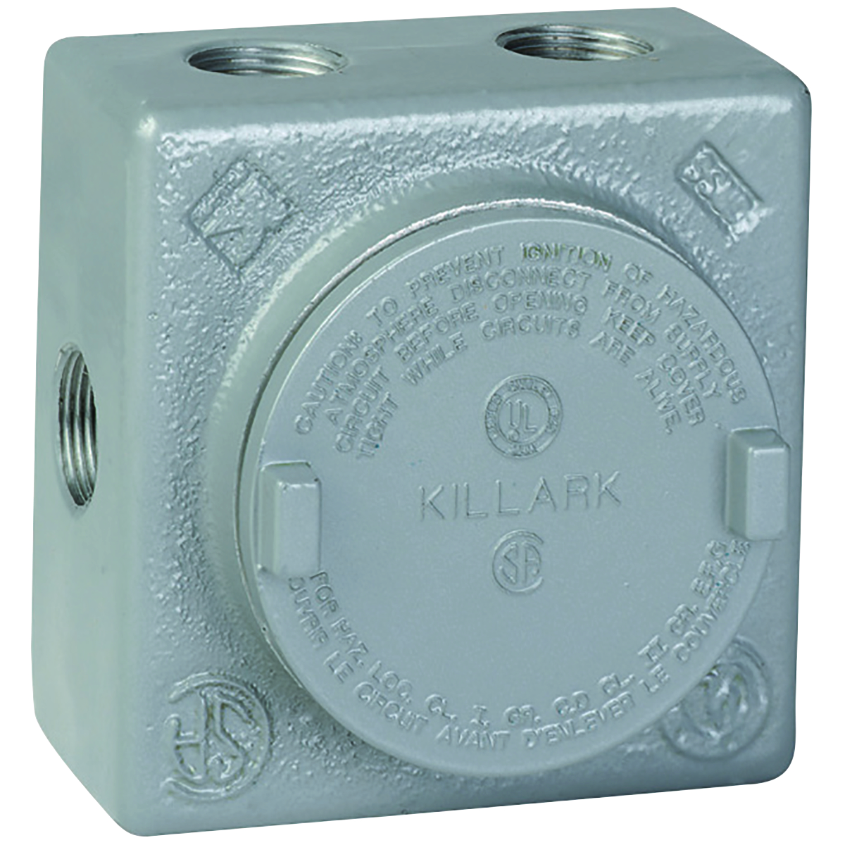 Product image for 1/2" Aluminum GRSS Outlet Body, 7 Internal Hub Config