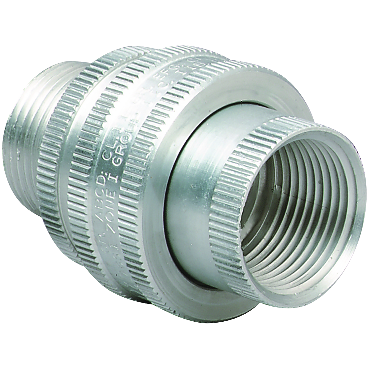 Product image for Union fitting male to female killark aluminium 3/4" hub