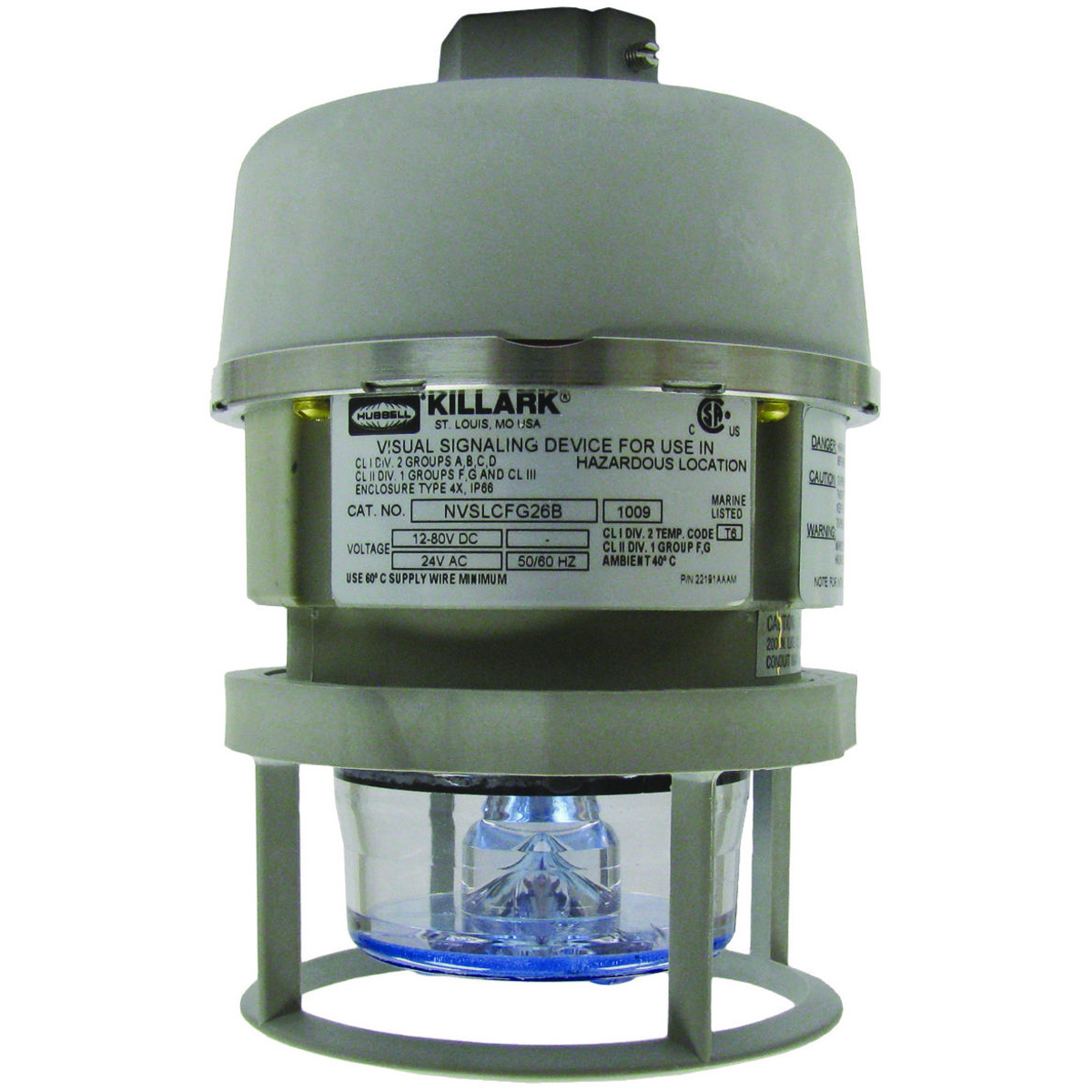 Product image for RED LED FL 120-240VAC PEND+GRD