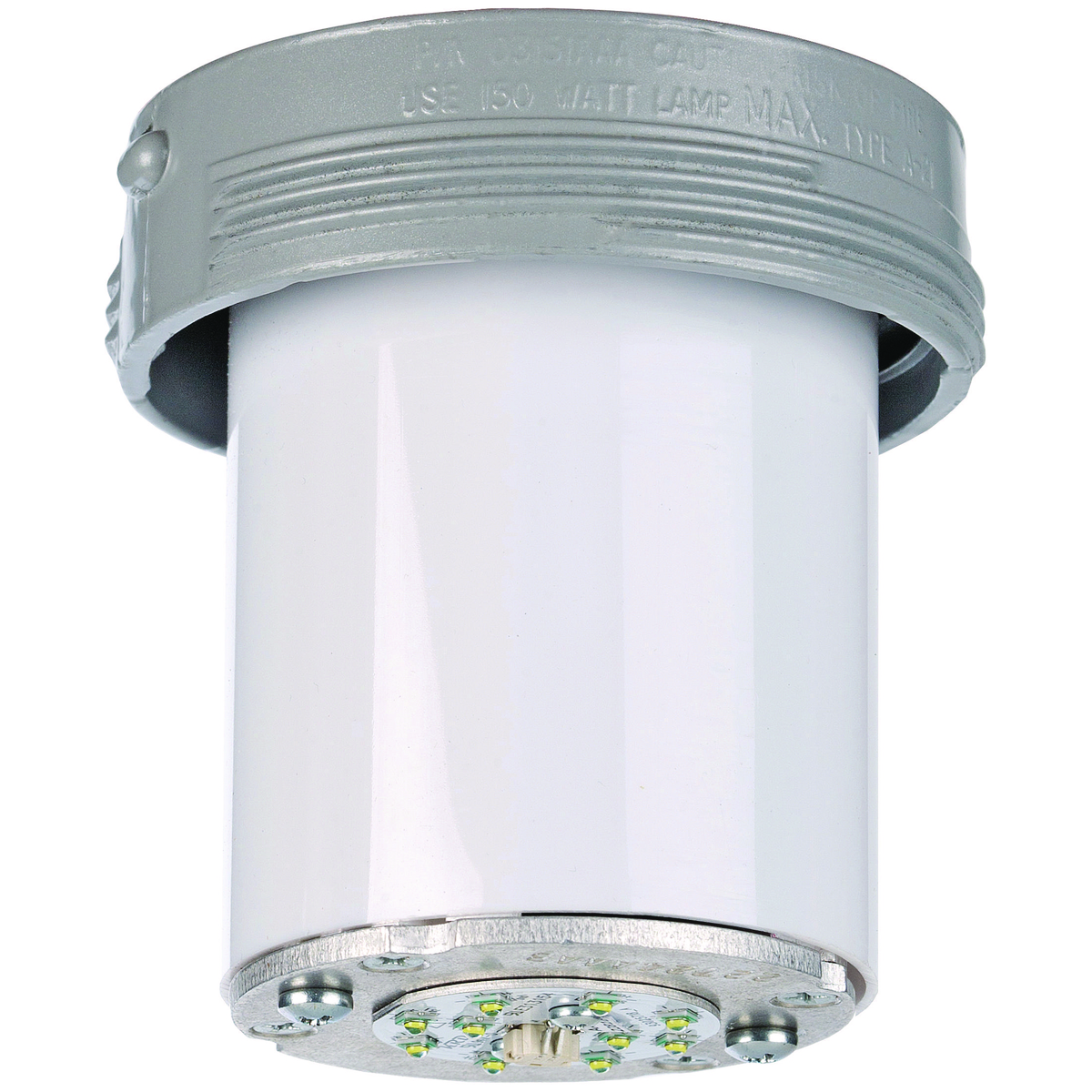 Product image for Fixture with lamp LED aluminium gry 120-277V 16W