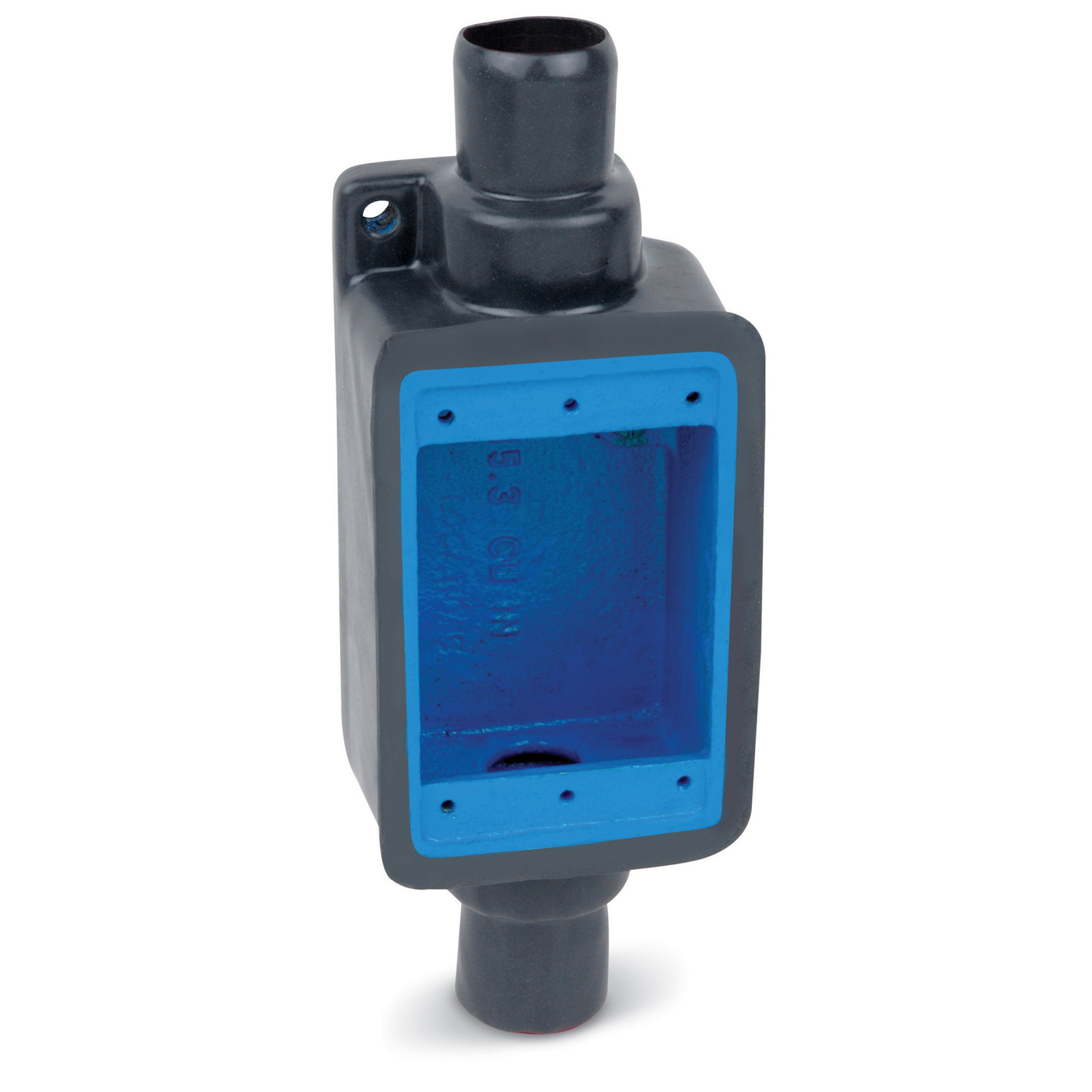 Product image for Box device shallow 3/4in grey Iron