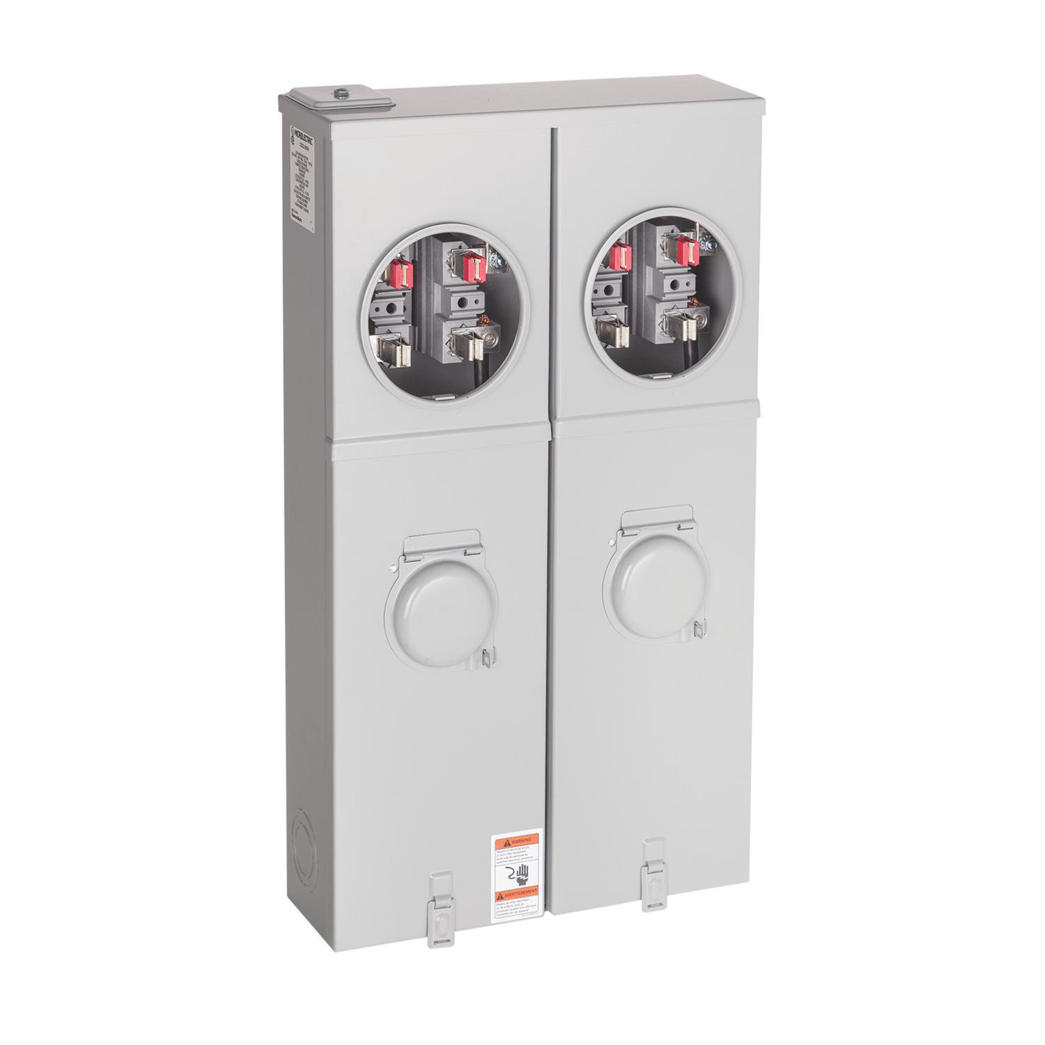 ABB CO22-200HI Microlectric® Combination Meter Socket with Breaker 200 A, 1  PH, 120/240 V