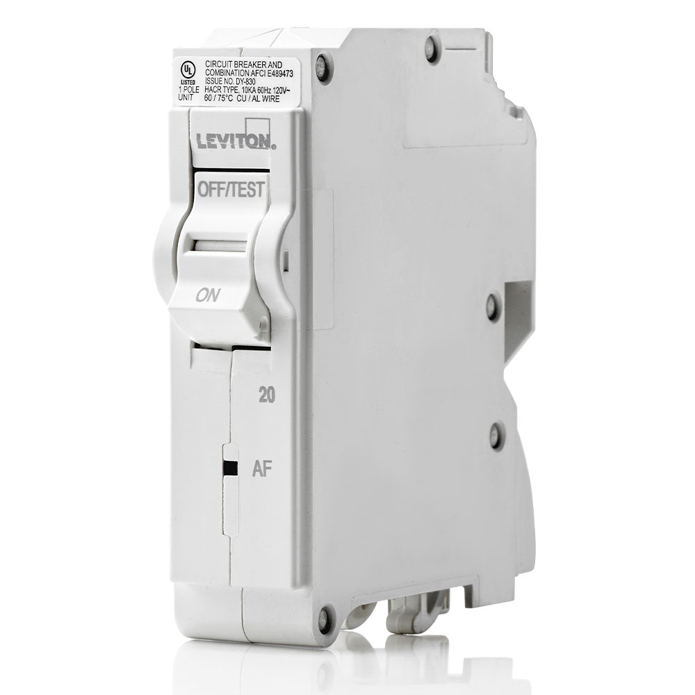 Product image for 20A 1-Pole AFCI Hydraulic Magnetic Branch Circuit Breaker