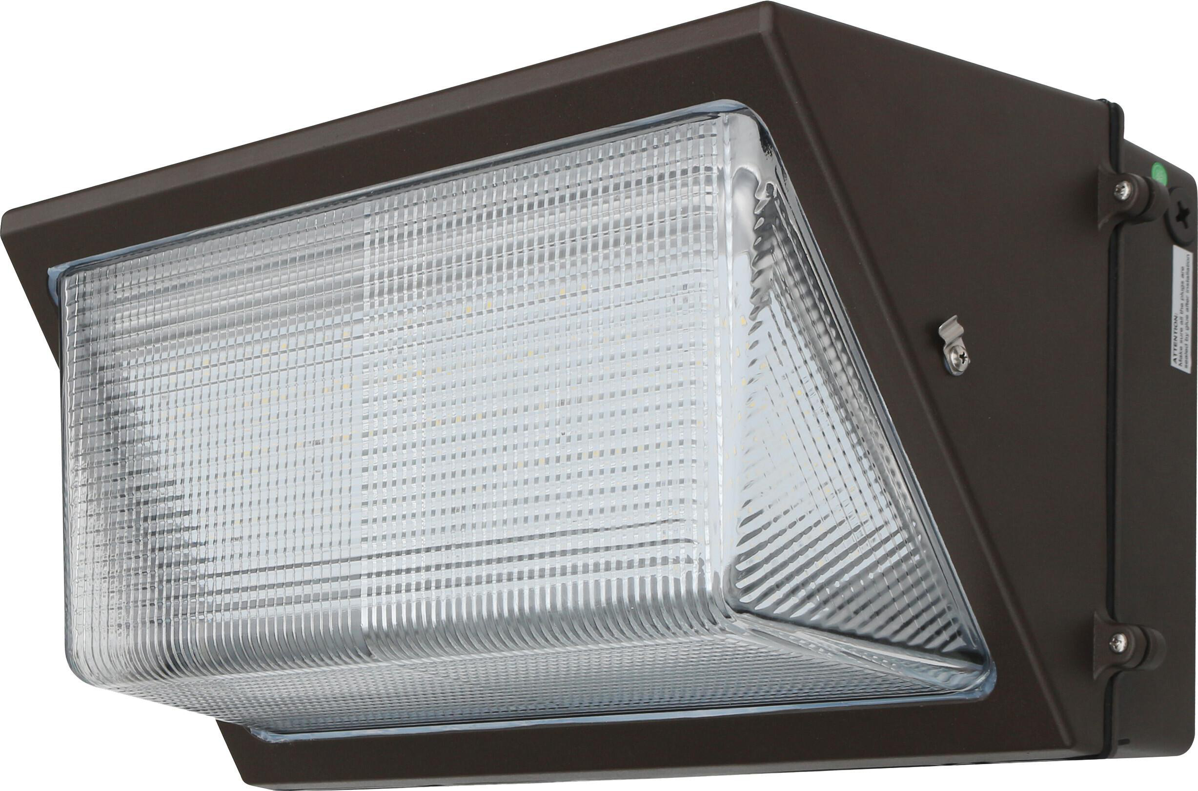 Product image for (DISC.) LED GLASS WALLPACK STANDARD 120W-13000LM 5000K BRONZE 0-10V DIMMABLE 100-277V