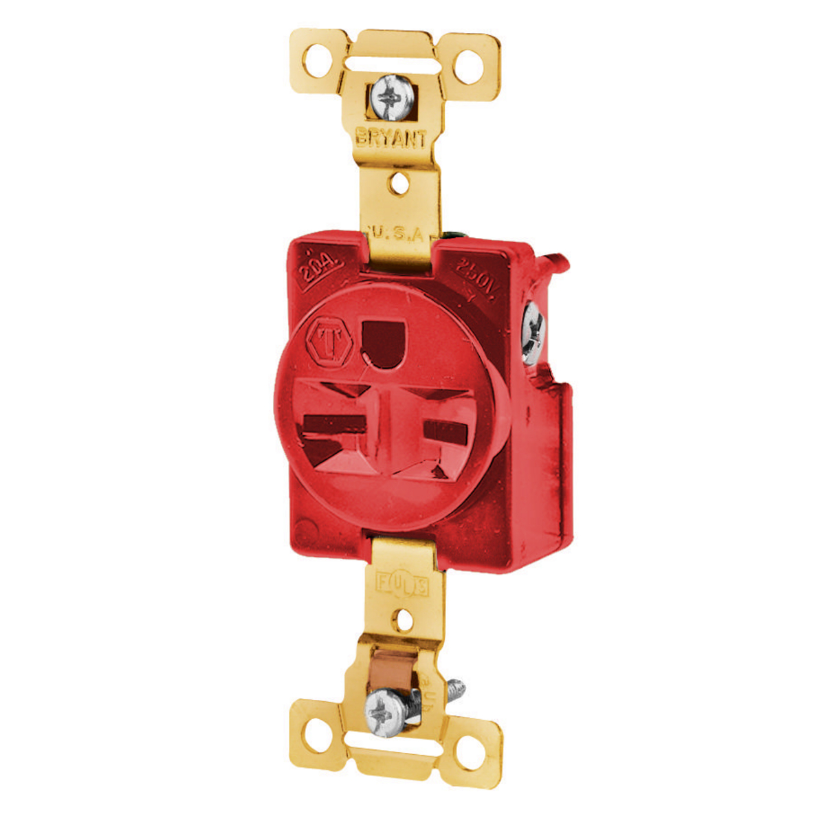 Product image for SGL RCPT, IND GRD,15A 250V, 6-15R, RD