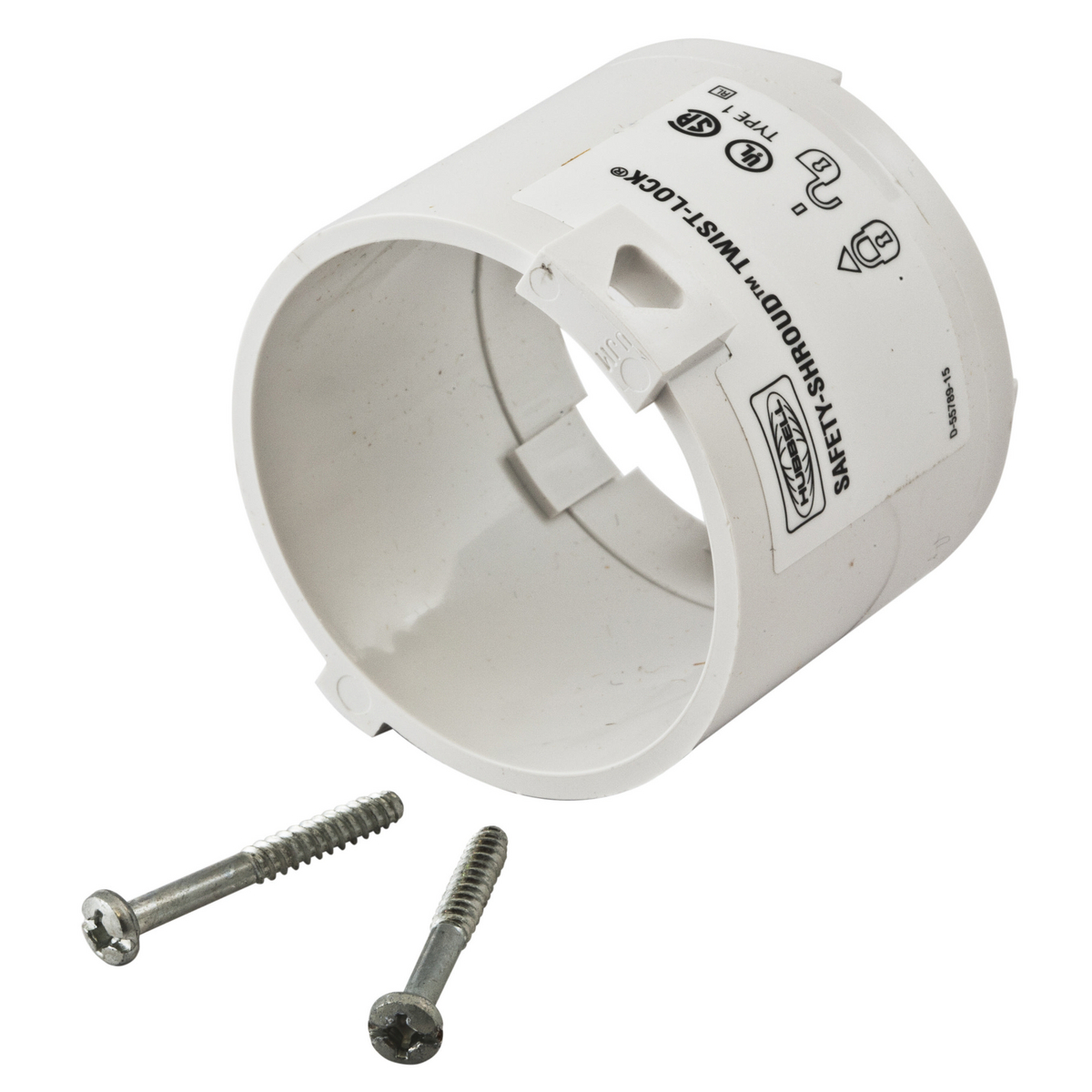 Product image for Shroud insulgrip nylon white 2.21 dia x 1.65in