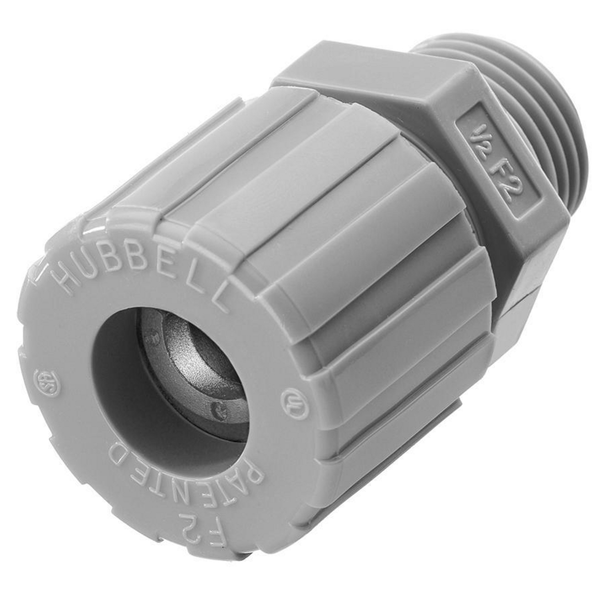 Product image for Connector cord straight male nylon grey 1" NPT 0.88-1"