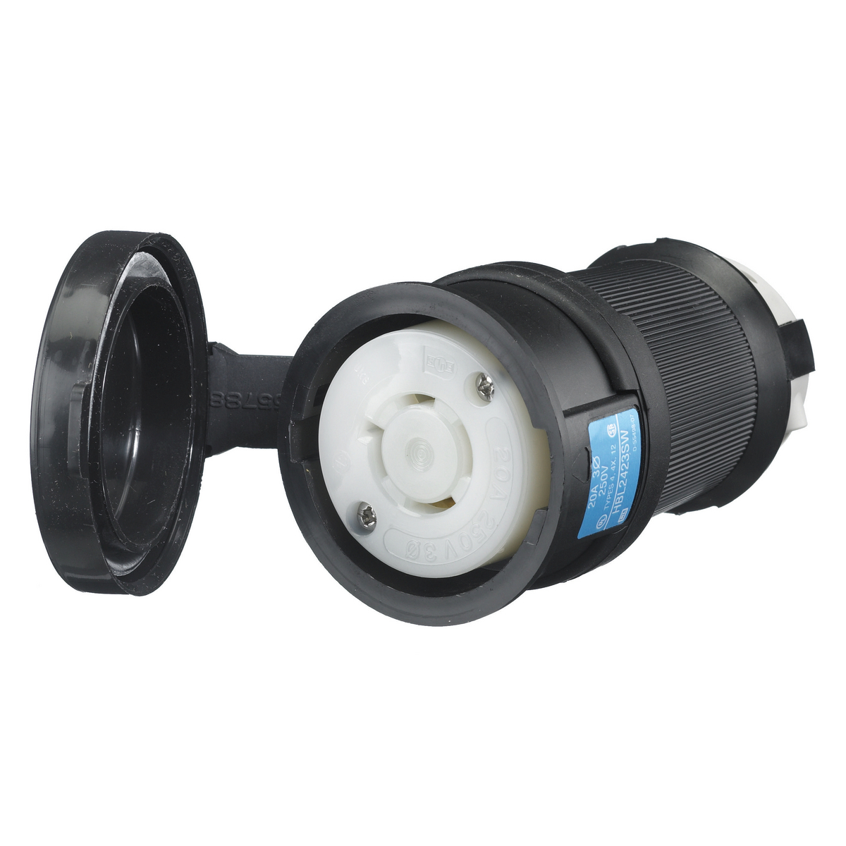 Product image for Connector L15-20R twlo cable+door 3ph 20A 250V