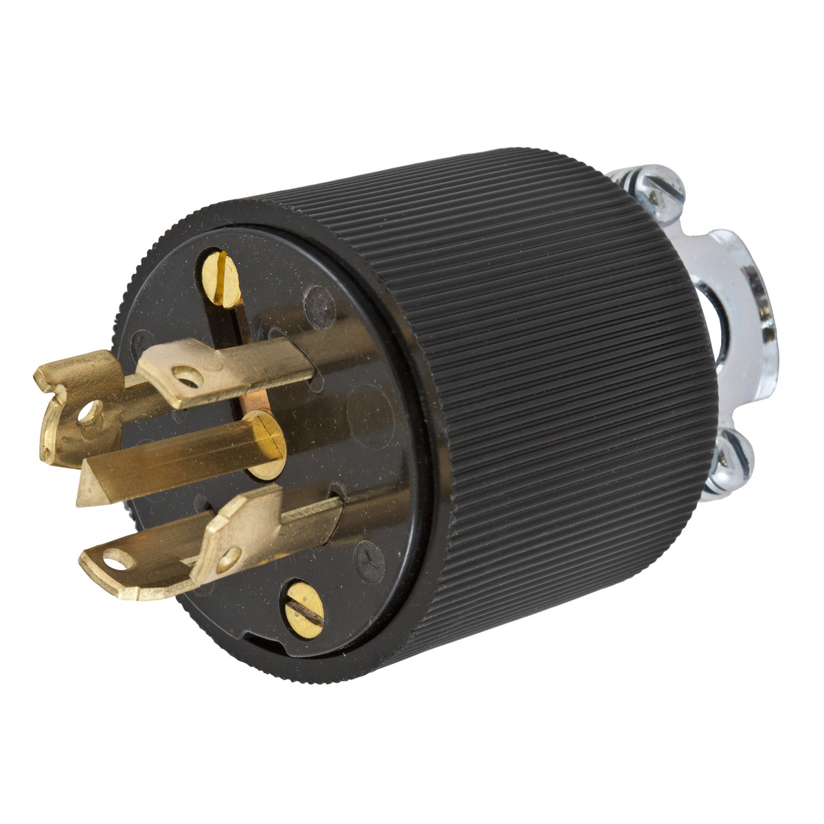 Product image for Plug twist-lock 4-pole 5-wire 30A 600V black