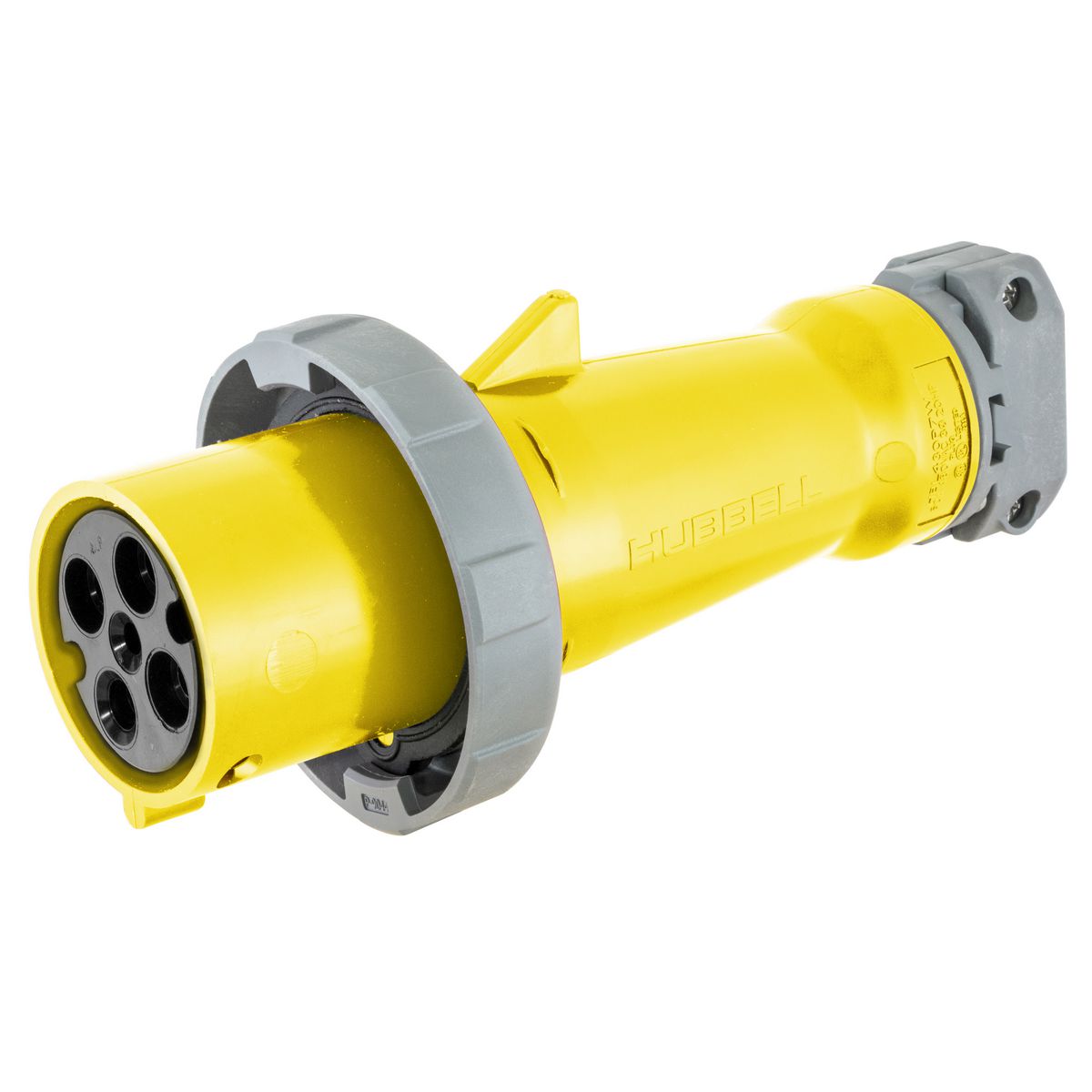 Product image for Body connector lock ring 3-pole 4-wire 100A 250V yellow