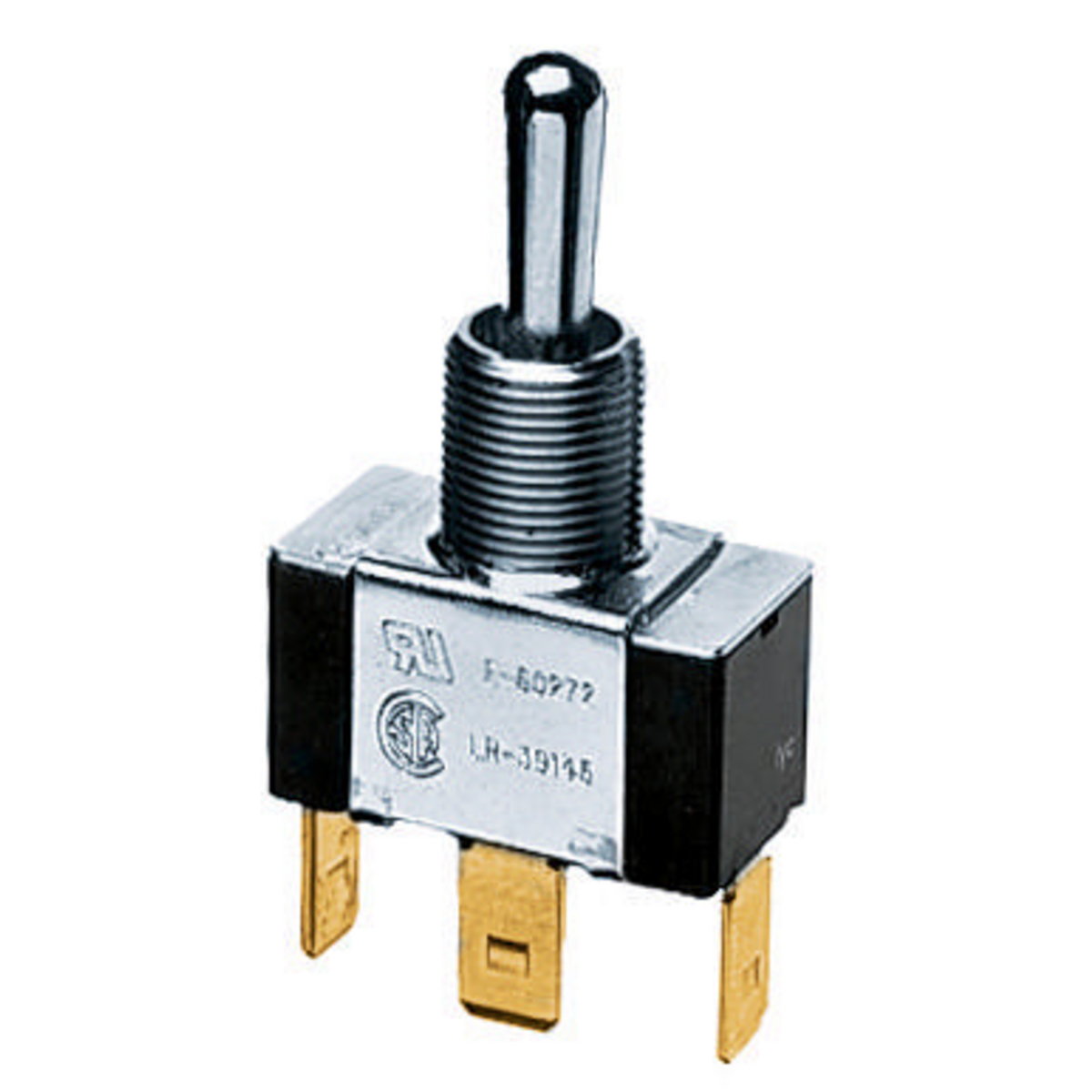 Product image for Switch SPDT panel mount spade 10A 250V