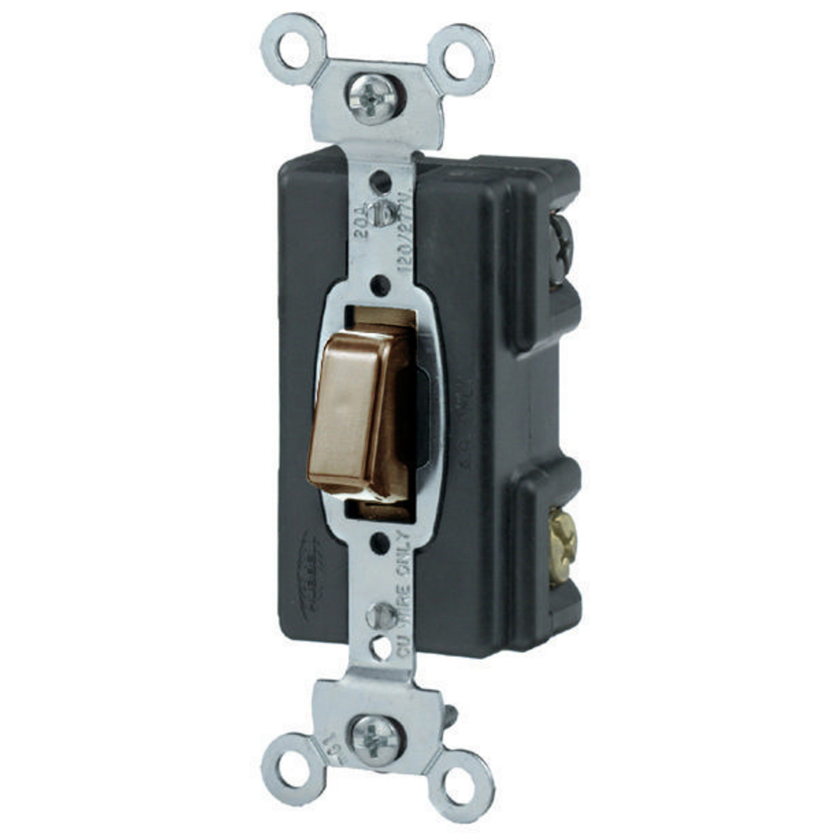 Product image for Switch pushbutton presswitch momentary NO 20A 120-277V brown