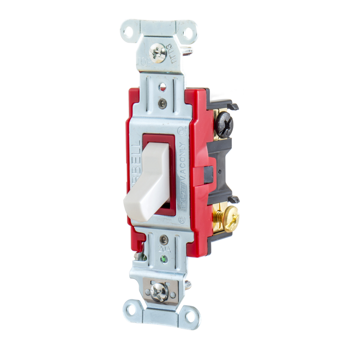 Product image for Switch toggle 3-way specification-grade 20A 277V white