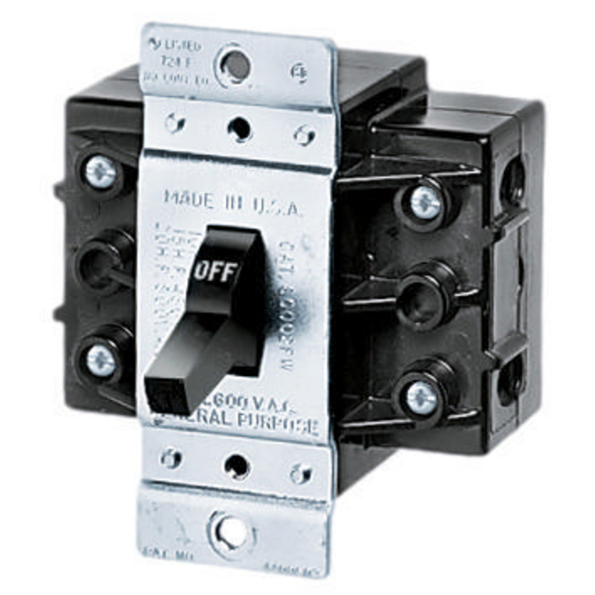 Product image for Controller motor manual 2pole 600VAC 60A