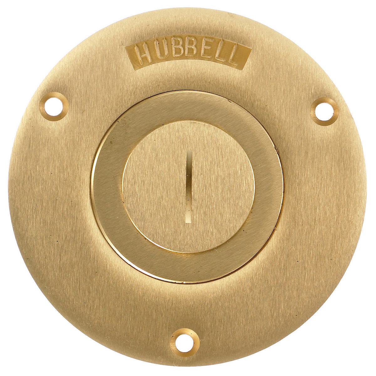 Product image for Cover flush round brass 2-1/8x1"