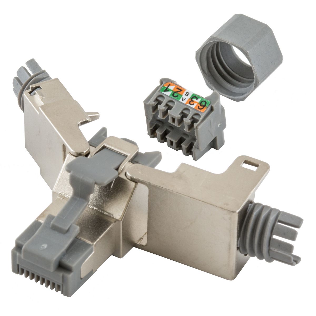 Product image for HUB SP6 CONNECTOR CATEGORY 6 PLUG NEXTSPEED DIE-CAST HOUSING
