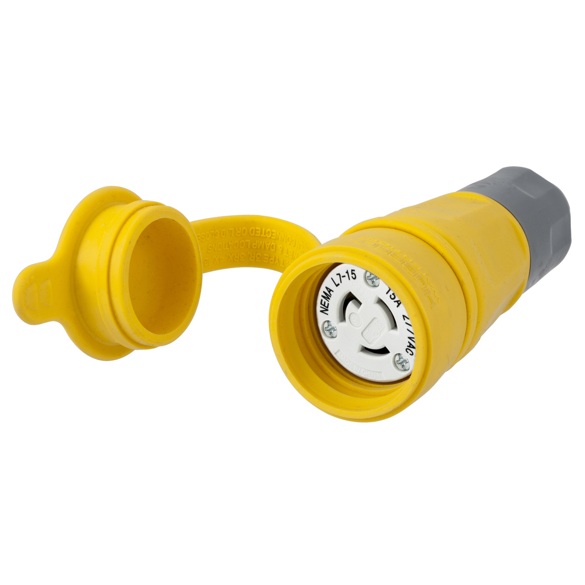 Product image for CONN, W/TIGHT, L7-15R, 15A, 277VAC