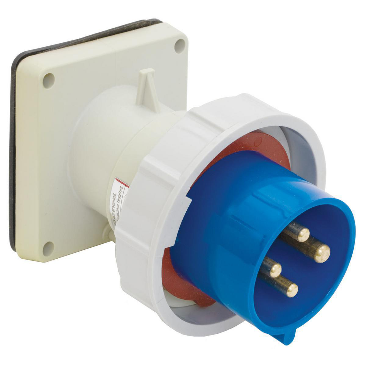 Product image for PS, IEC, INLET, 2P3W, 30A 250V, W (MS90)