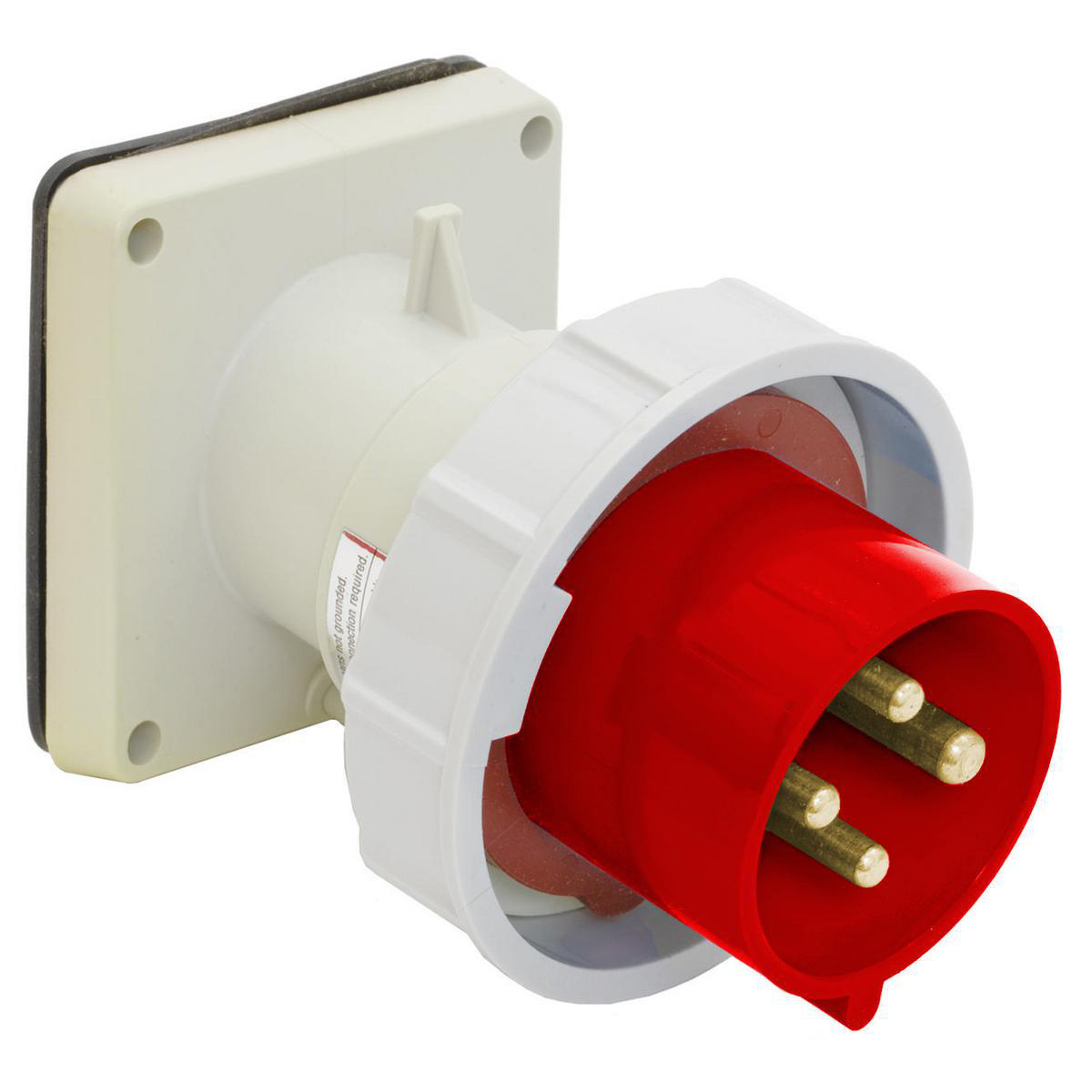Product image for PS, IEC, INLET, 3P4W, 30A 3P 480V (MS90)
