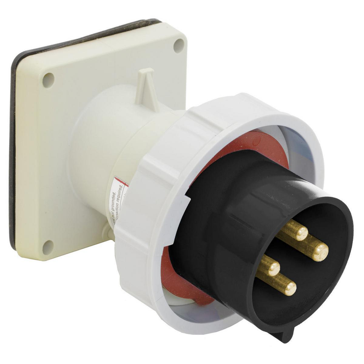 Product image for PS, IEC, INLET, 3P4W, 60A 3P 600V (MS90)