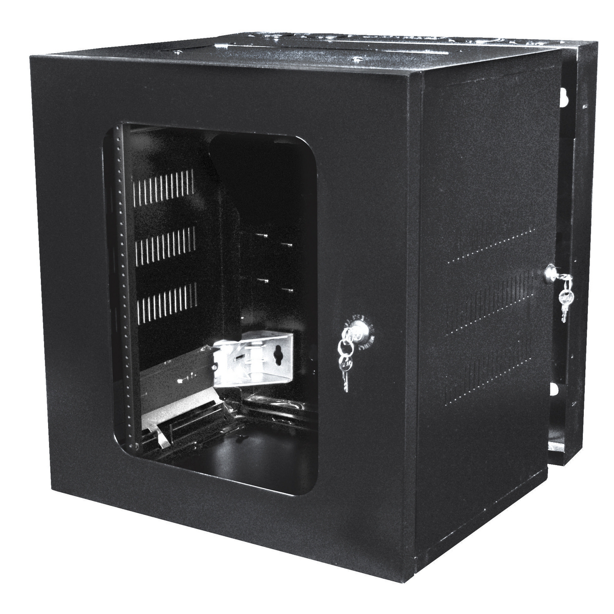 Product image for CABINET, QUADCAB,WALLMNT,2'HX26"D,WIN,BK