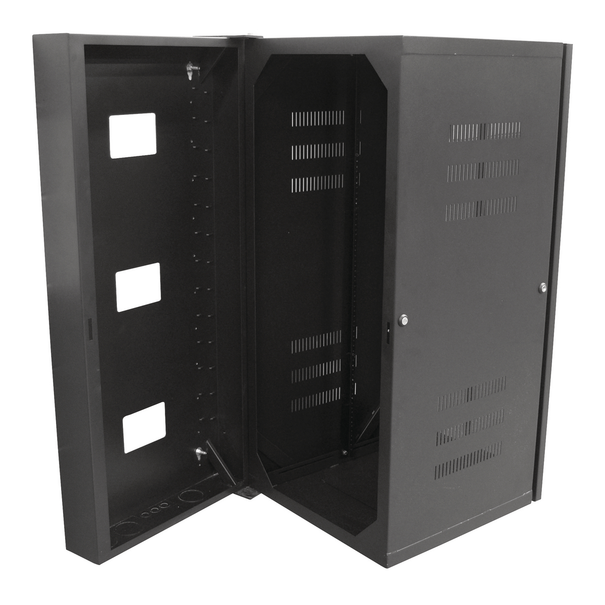 Product image for CABINET, QUADCAB,WALLMNT,3'HX26"D,WIN,BK