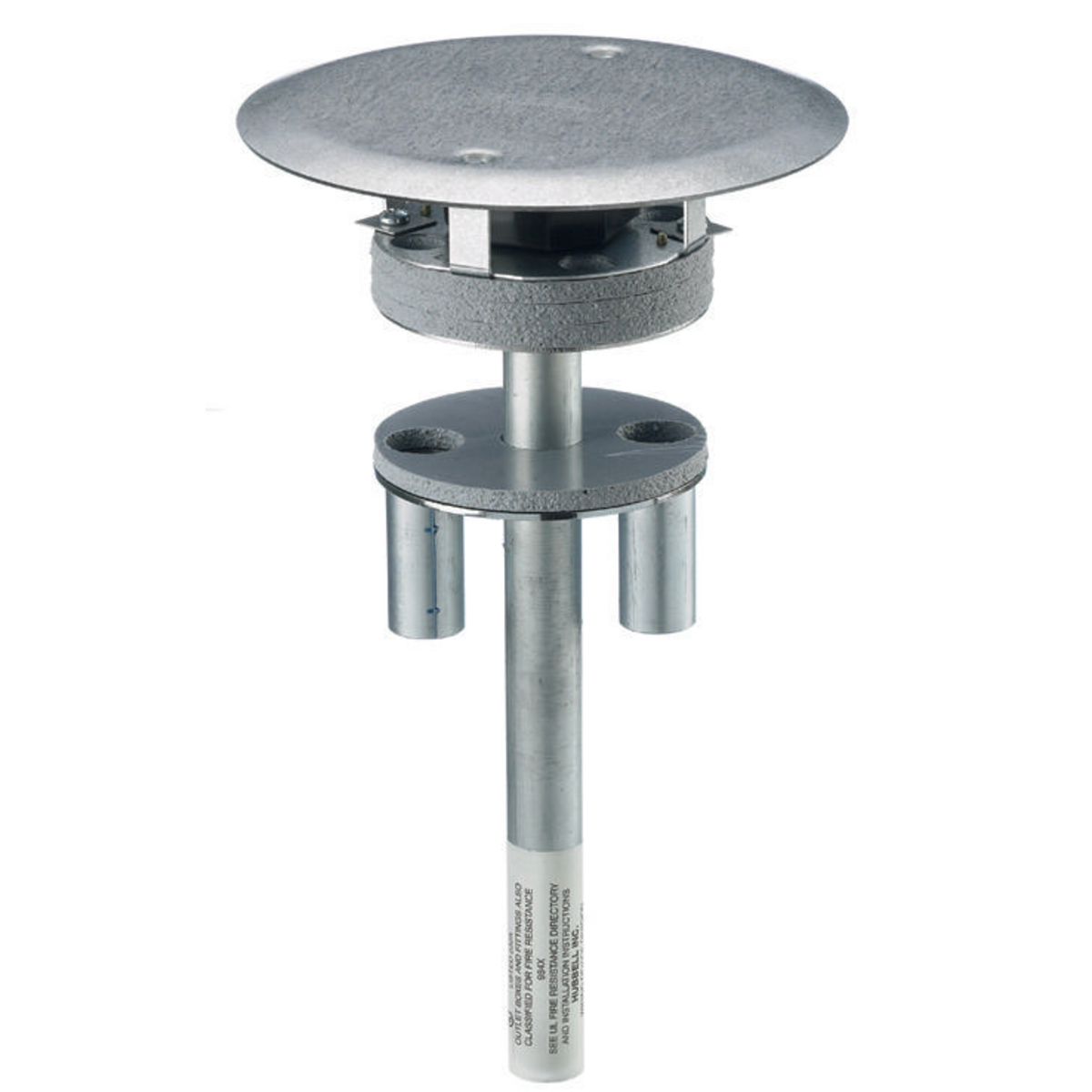 Product image for HUB S1PT4X4FIT FIRE RATED POKE THROUGH FITTING THREE PIECE