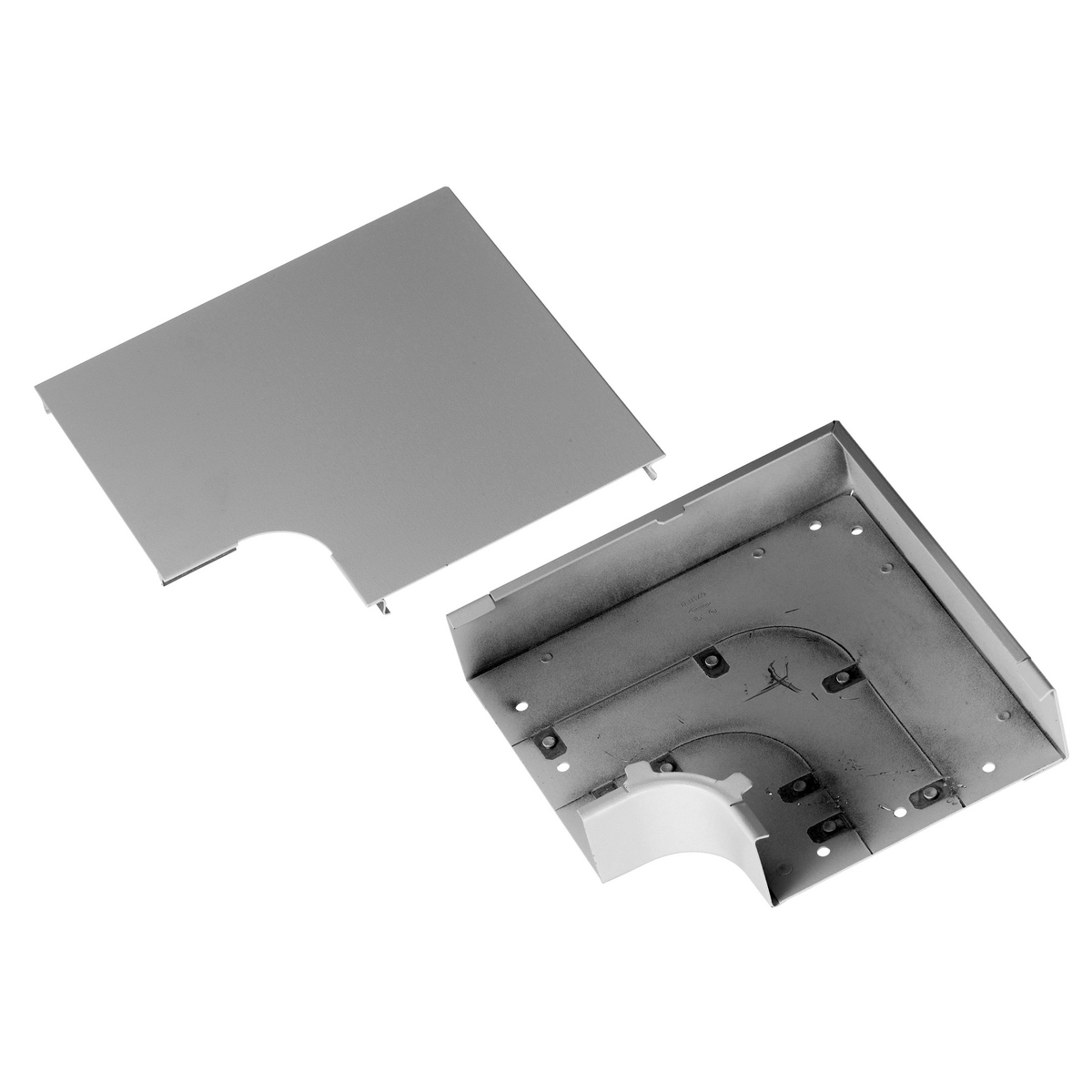 Product image for Elbow flat undivided for HBL6750 steel grey