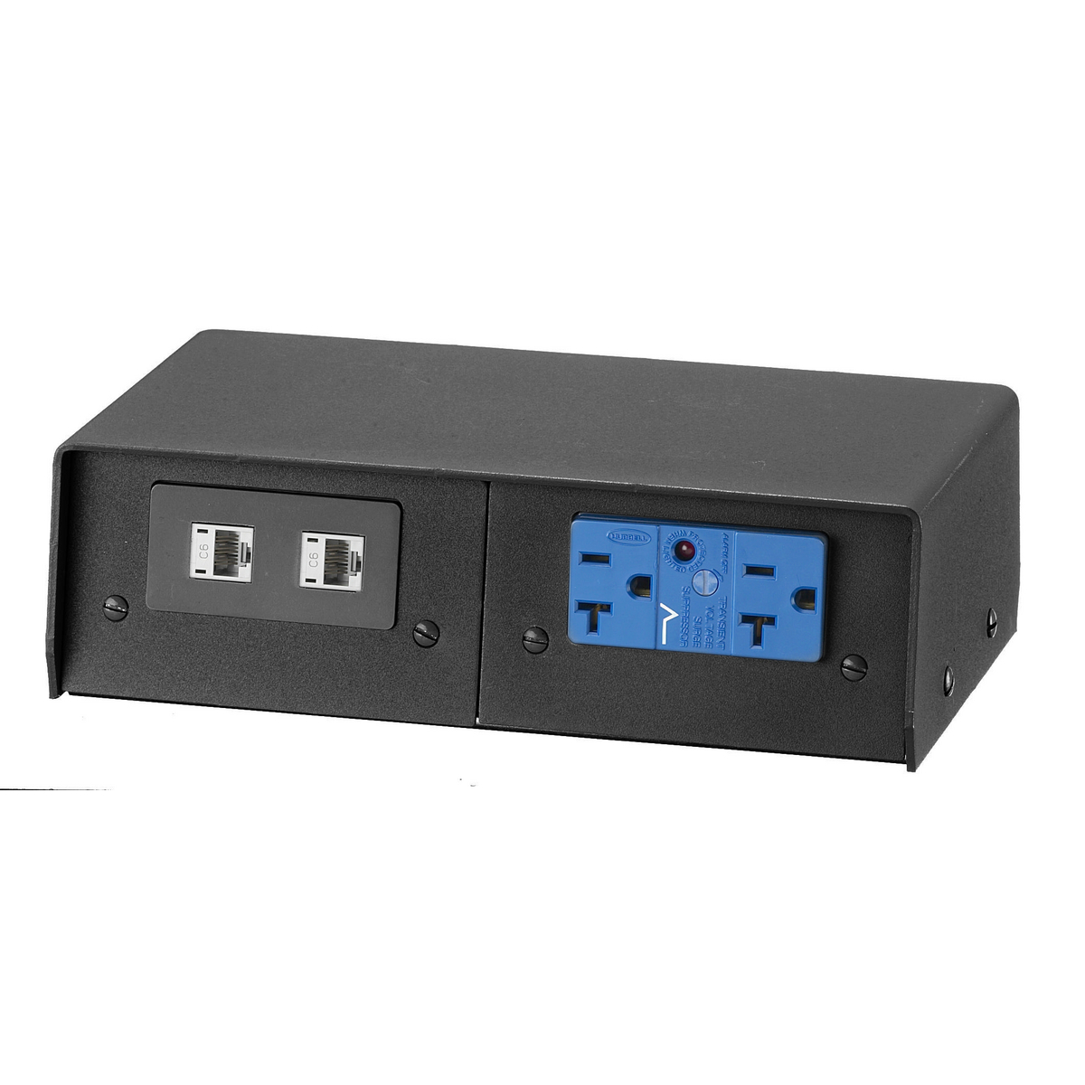 Product image for Fitting service pedestal 4-gang black