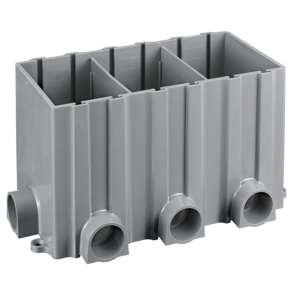 Product image for FLOOR BOX, 3-G RECT, PLASTIC