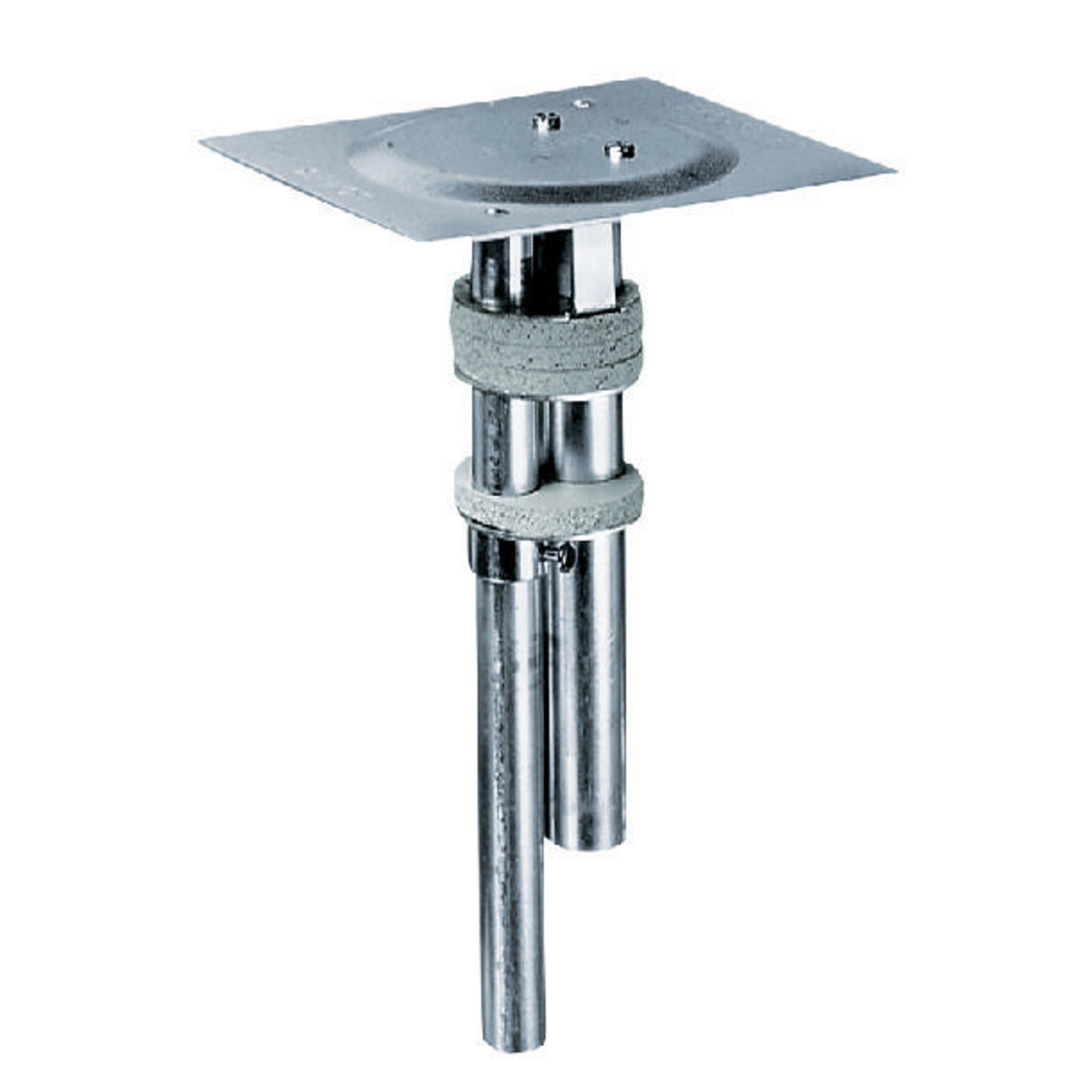 Product image for Fitting through-floor painted aluminium